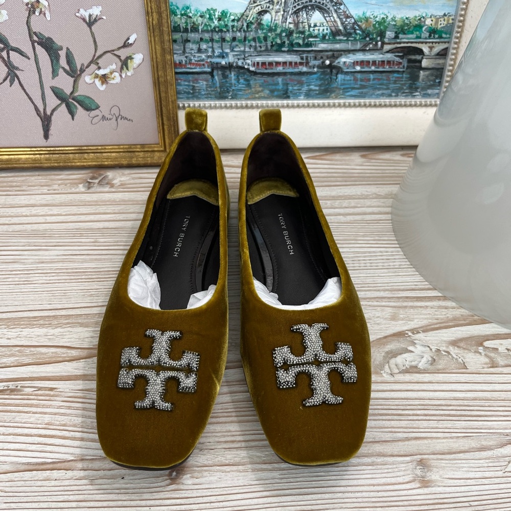 Tory Burch Eleanor Pave Ballet Flats